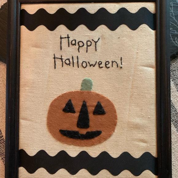 Happy Halloween Cloth Framed Print - Picture 8 of 8